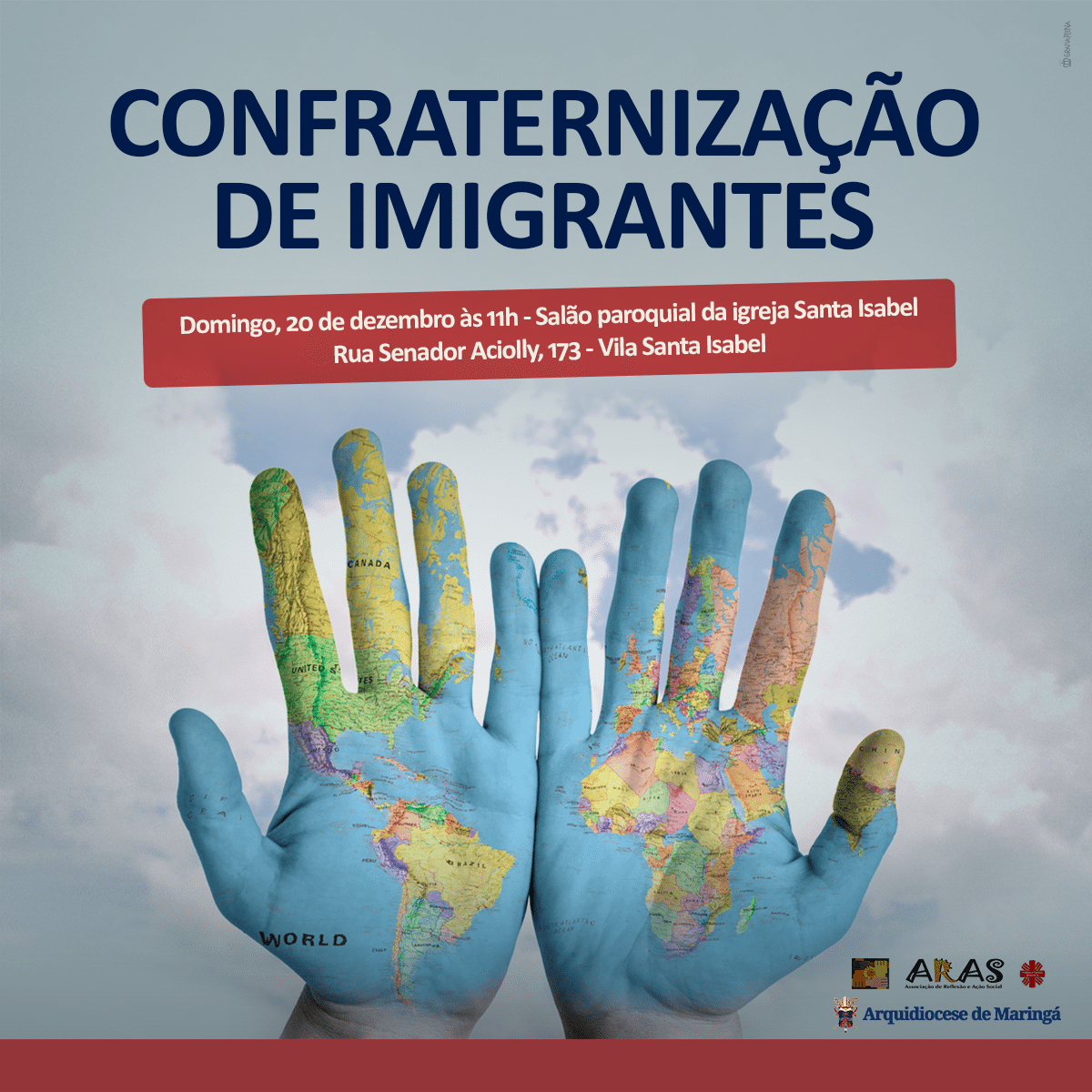 imagem ARAS-Cáritas promove confraternização de Natal para imigrantes que moram em Maringá