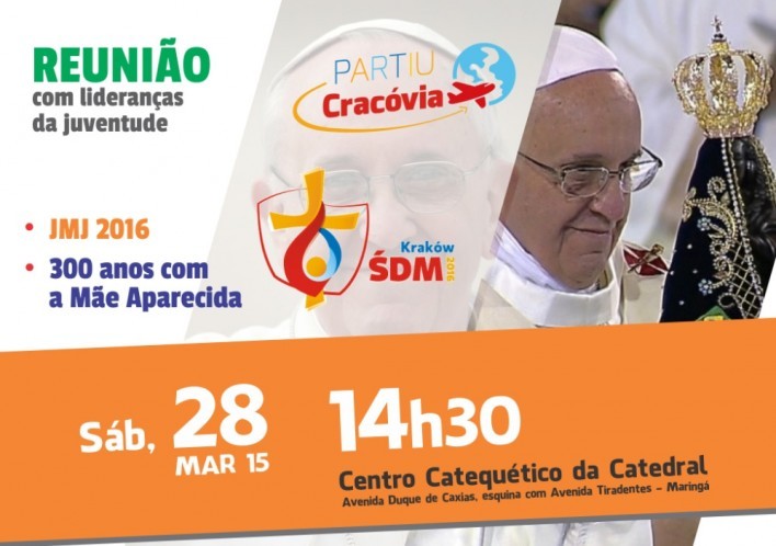 imagem Arquidiocese de Maringá realiza reunião preparatória para JMJ 2016 em Cracóvia