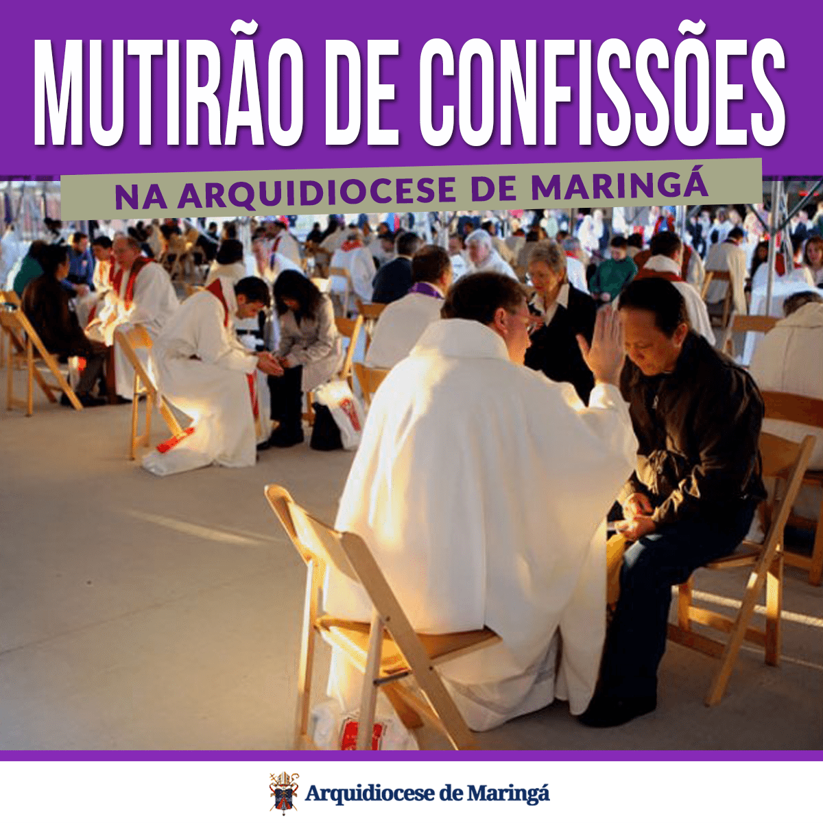 imagem Confira as datas dos mutirões de confissões em 16 paróquias da Arquidiocese de Maringá