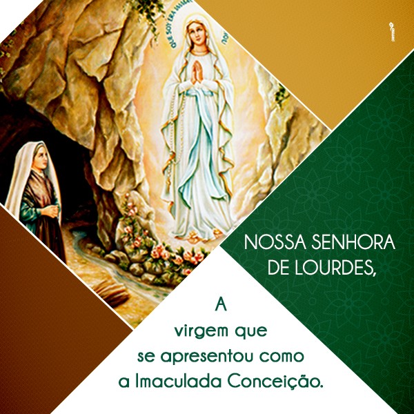 imagem Nossa Senhora de Lourdes, a história da Santíssima Virgem