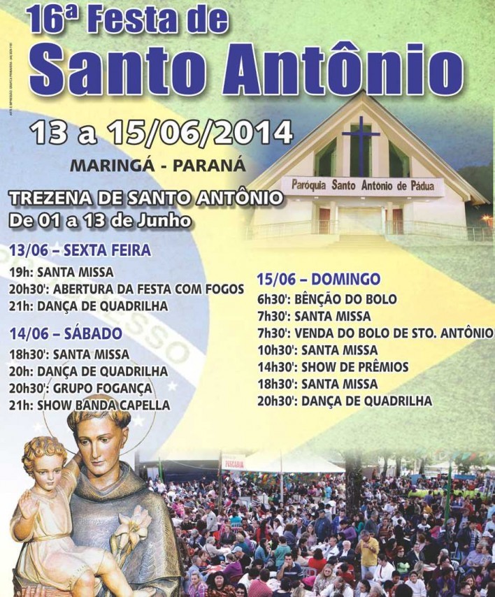 imagem Paróquia Santo Antônio prepara festividades do padroeiro em Maringá